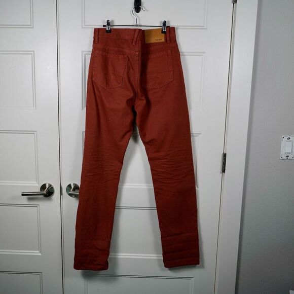 JACK SPADE Canvas Pants Jeans Sz‎ 33 x 32 Cotton Burnt Orange - Picture 2 of 5